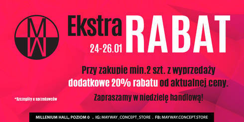 Extra rabat w MayWay Concept Store