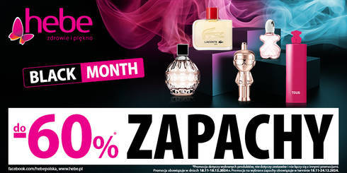 BLACK MONTH- Zapachy do – 60%