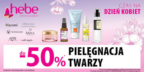 PIELĘGNACJA TWARZY do -50% hebe