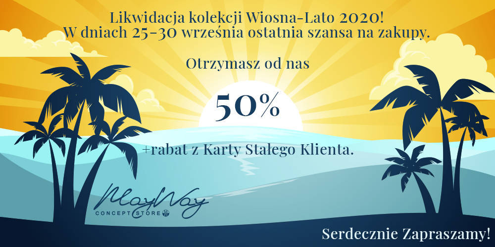 Likwidacja kolekcji wiosna-lato 2020 rabaty nawet do 50% w May Way Concept Store - 1