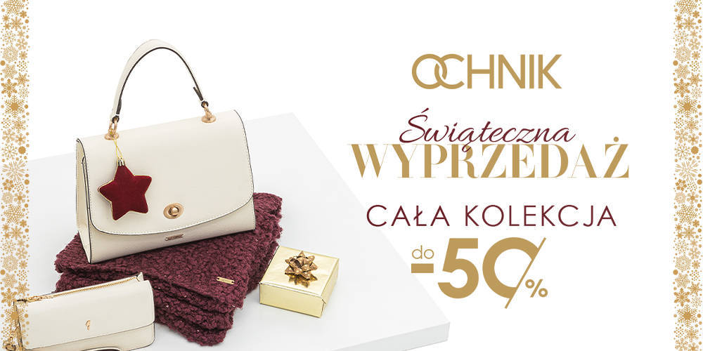 ŚWIĄTECZNA WYPRZEDAŻ!  Cała kolekcja do -50% - 1