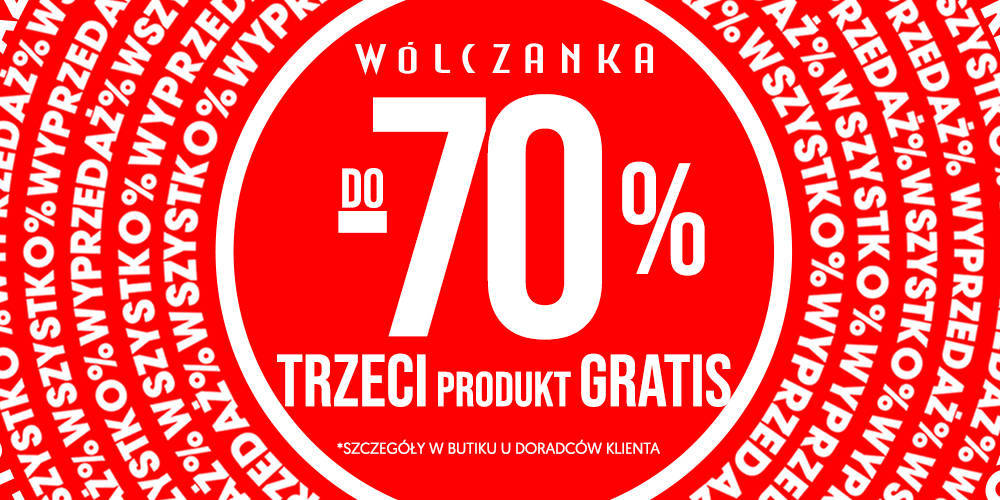 Wyprzedaż do -70% w butiku Wólczanka! - 1