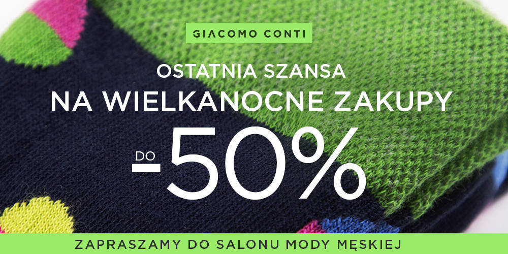 Ostatnia okazja na Wielkanocne zakupy do -50% w Giacomo Conti - 1