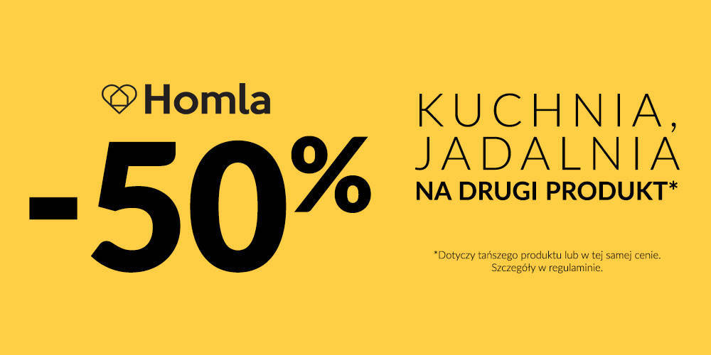 -50% na drugi produkt w Homla - 1