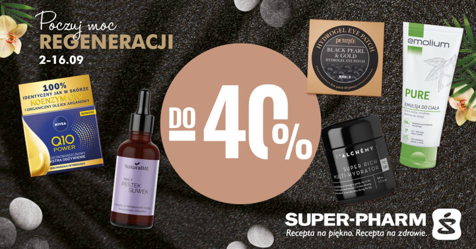 Poczuj moc regeneracji w Super-Pharm rabaty do -40% - 1