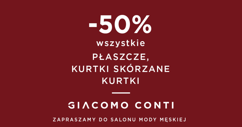 -50% wszystkie płaszcze, kurtki skórzane i kurtki zimowe  Giacomo Conti - 1