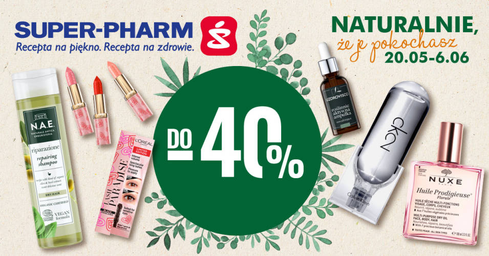 Kosmetyki naturalne do -40% na całe marki w Super-Pharm - 1