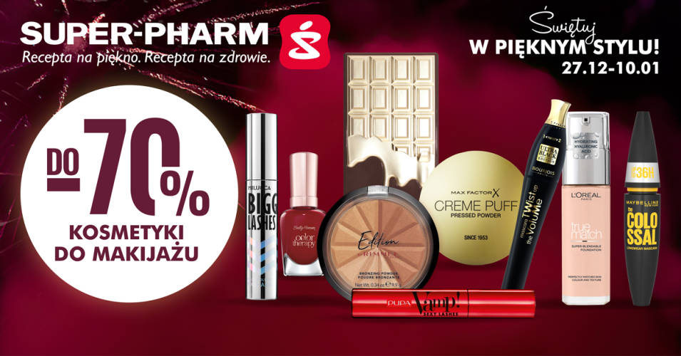 Sylwestrowy makijaż do -70% w Super-Pharm. - 1