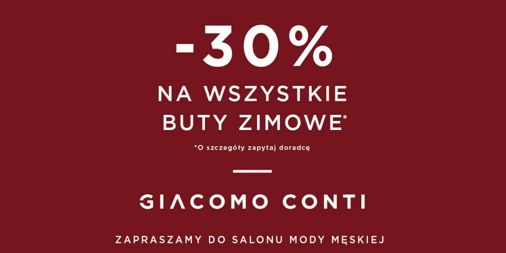 -30% na ZIMOWE OBUWIE  Giacomo Conti - 1