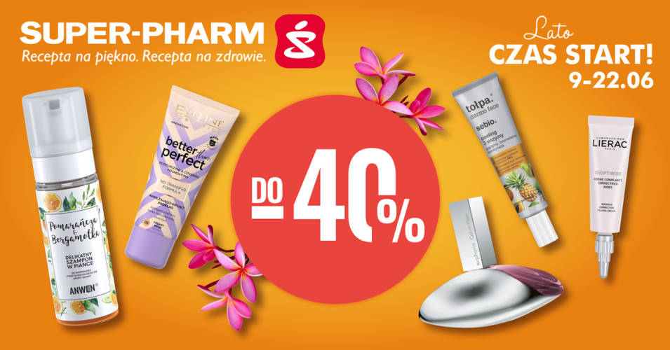 Gorące rabaty w drogeriach Super-Pharm. Promocje do -40%  - 1