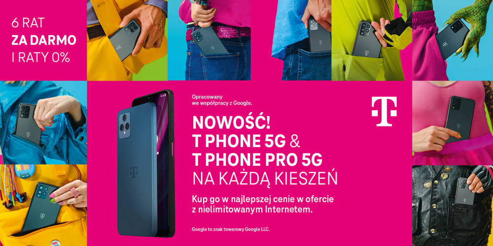 Nowość! T Phone 5G & T Phone Pro 5G na każdą kieszeń - 1