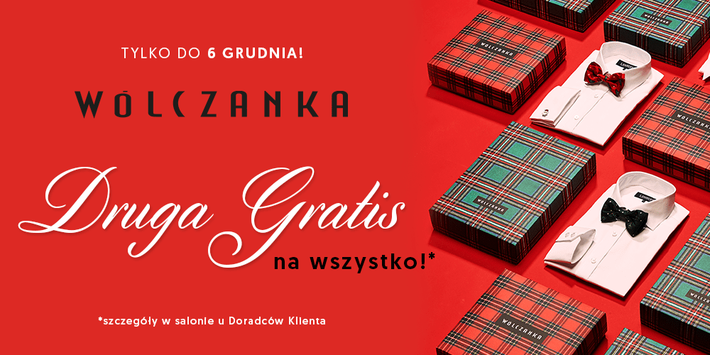 Mikołajkowe prezenty w butiku Wólczanka! Druga sztuka GRATIS - 1