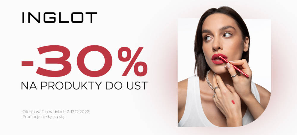 30% rabatu na produkty do ust Inglot - 1