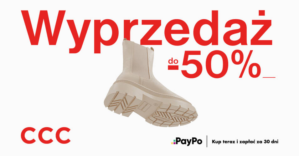 Wyprzedaż do -50% w CCC  - 1