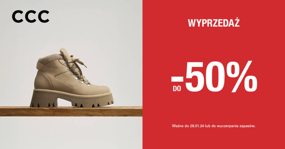 WYPRZEDAŻ DO -50% W CCC - 1