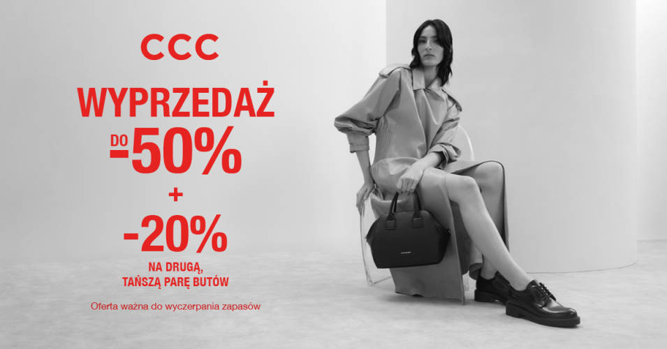 Sezonowa wyprzedaż do -50% w CCC  - 1