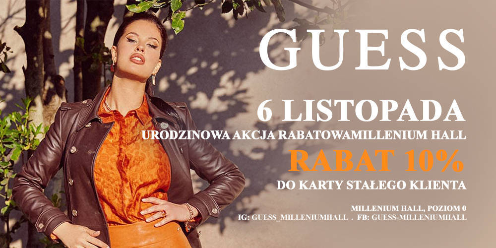 URODZINOWA AKCJA RABATOWA - GUESS - 1