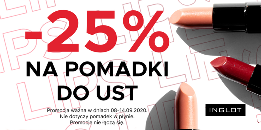  -25% na wszystkie pomadki w INGLOT - 1