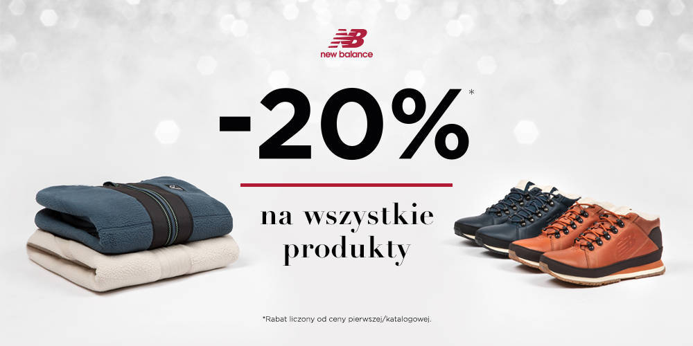 -20% w salonie New Balance na WSZYSTKIE produkty. - 1