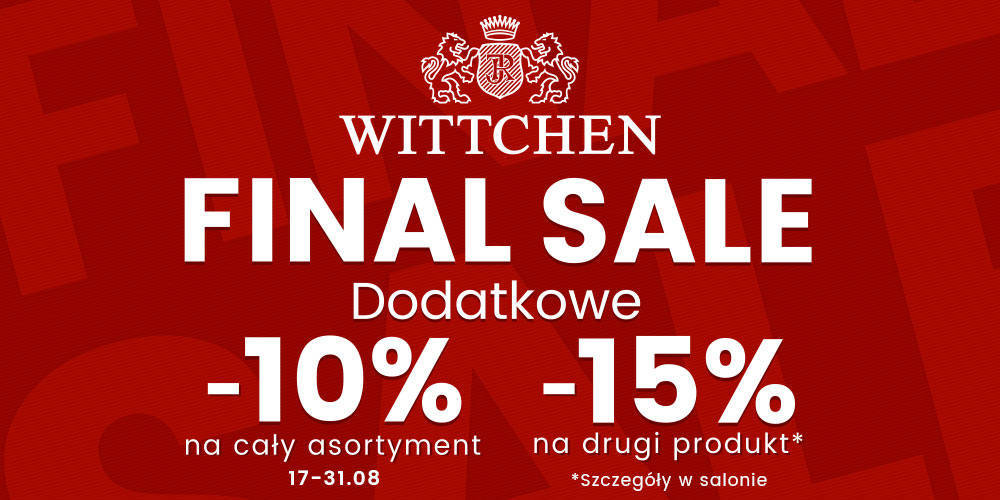 Final SALE! Dodatkowe rabaty, nawet do -15% w Wittchen - 1