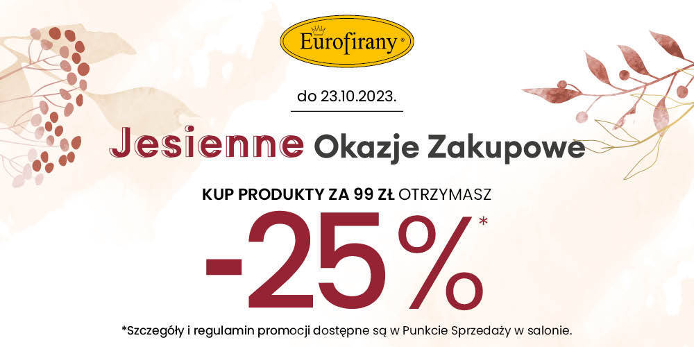 JESIENNE OKAZJE ZAKUPOWE w Eurofirany - 1