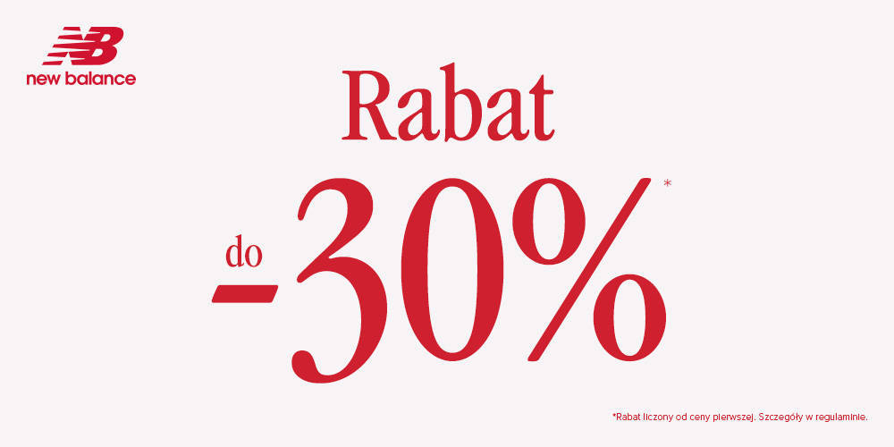 30% rabatu w New Balance - 1