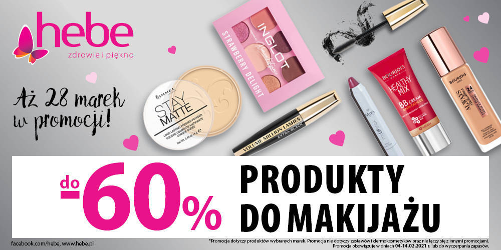 PRODUKTY DO MAKIJAŻU do -60% w HEBE - 1