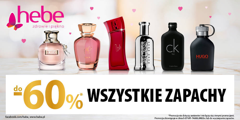 HEBE OFERTA WALENTYNKOWA - WSZYSTKIE ZAPACHY DO 60% TANIEJ - 1