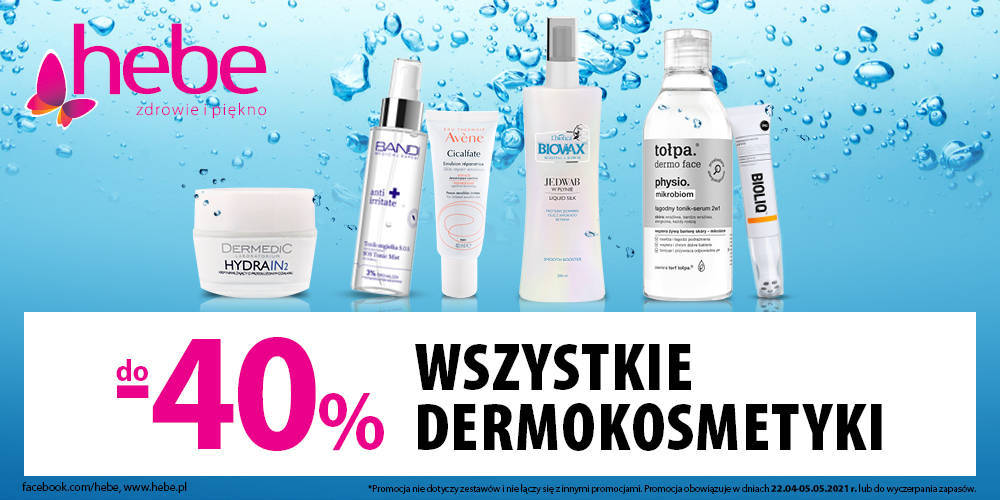 WSZYSTKIE DERMOKOSMETYKI DO -40% TANIEJ w HEBE - 1