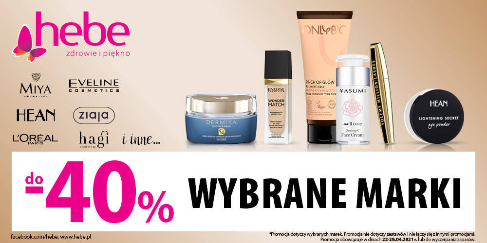  TWOJE ULUBIONE MARKI DO -40% TANIEJ w HEBE - 1