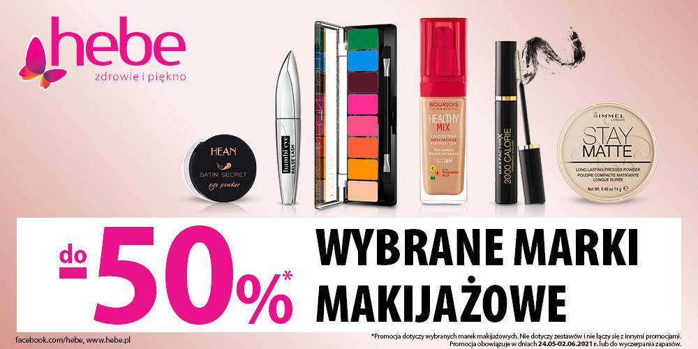 WYBRANE MARKI MAKIJAŻOWE DO 50% TANIEJ w HEBE - 1