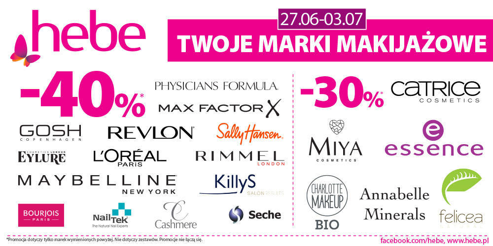 TWOJE MARKI MAKIJAŻOWE -40% / -30% - 1