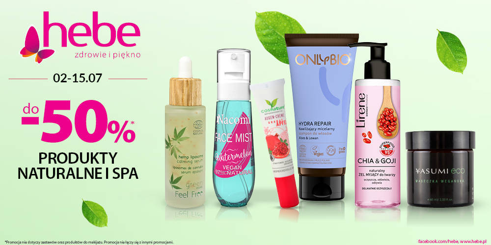 PRODUKTY NATURALNE I SPA  do -50% taniej w HEBE - 1