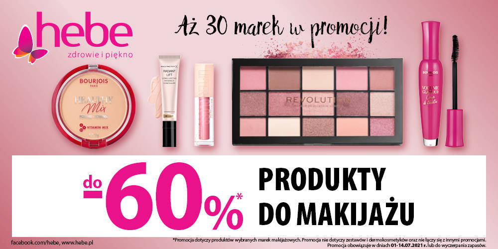 PRODUKTY DO MAKIJAŻU DO 60% TANIEJ w Hebe - 1