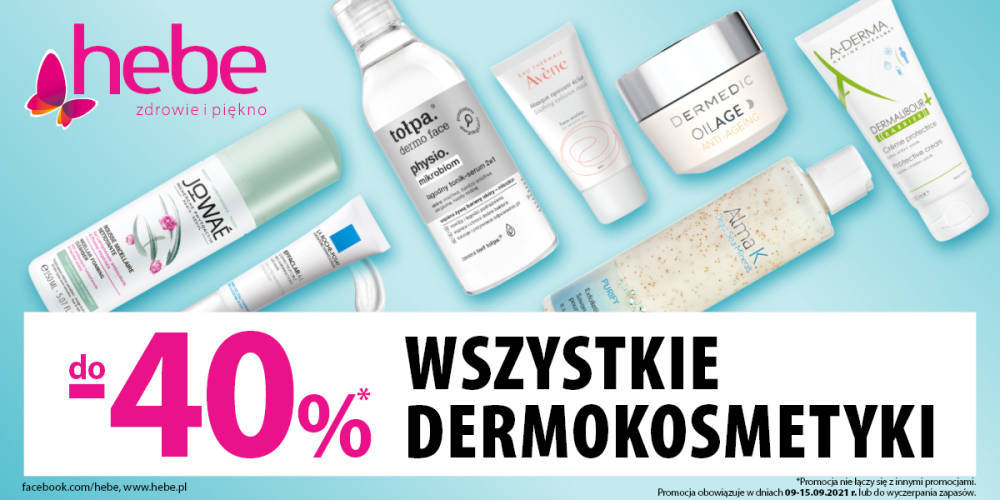 WSZYSTKIE DERMOKOSMETYKI W HEBE DO 40% - 1