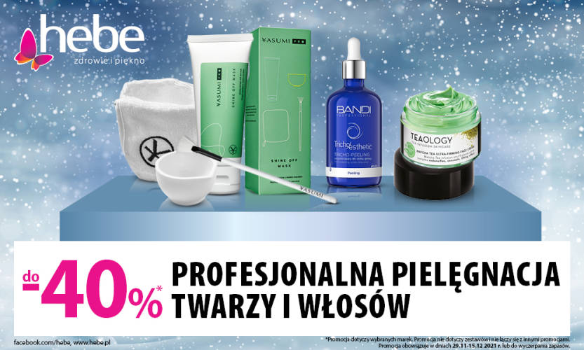 PROFESJONALNA PIELĘGNACJA TWARZY I WŁOSÓW DO W HEBE -40% TANIEJ - 1