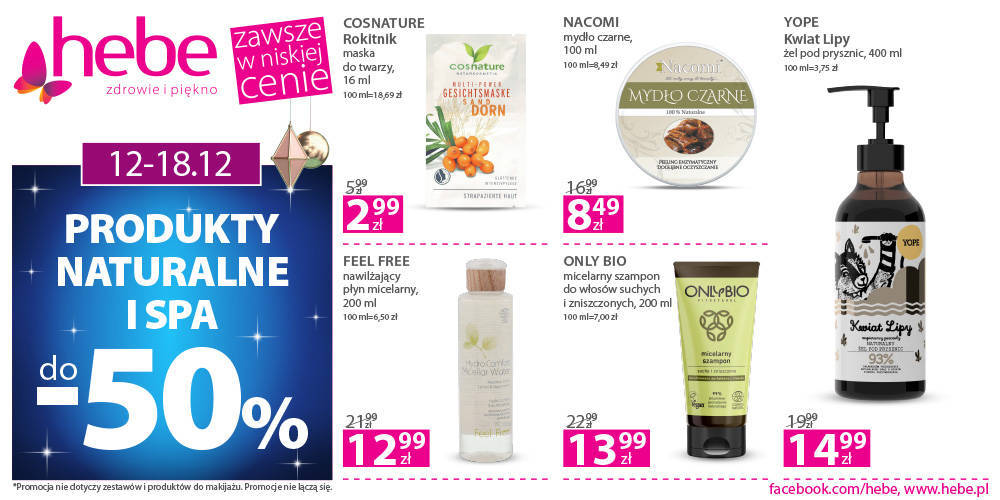 PRODUKTY NATURALNE i SPA do -50% w HEBE - 1