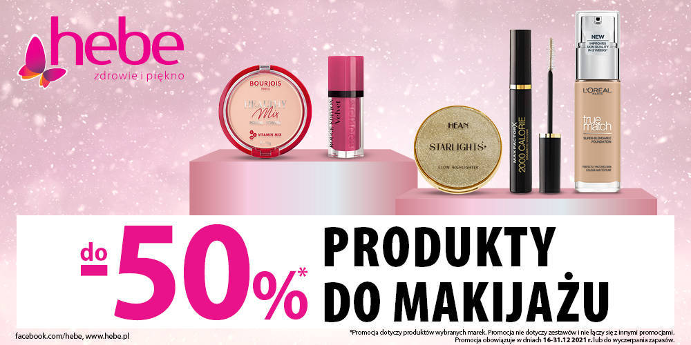  PRODUKTY DO MAKIJAŻU DO 50% TANIEJ w HEBE - 1