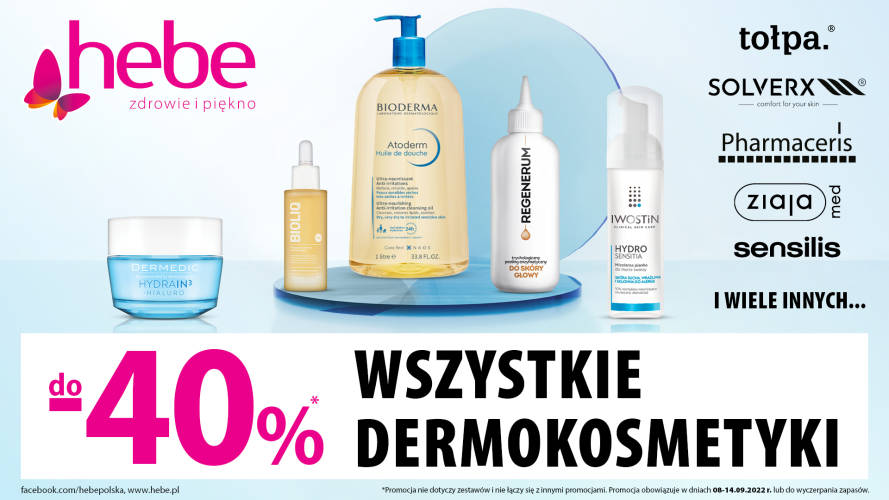 WSZYSTKIE DERMOKOSMETYKI DO -40% w HEBE - 1