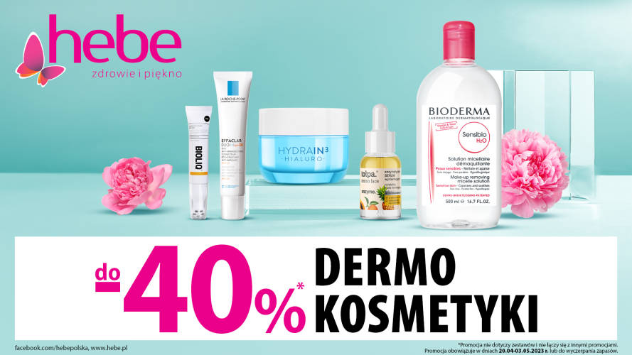 DERMOKOSMETYKI DO 40%  HEBE - 1