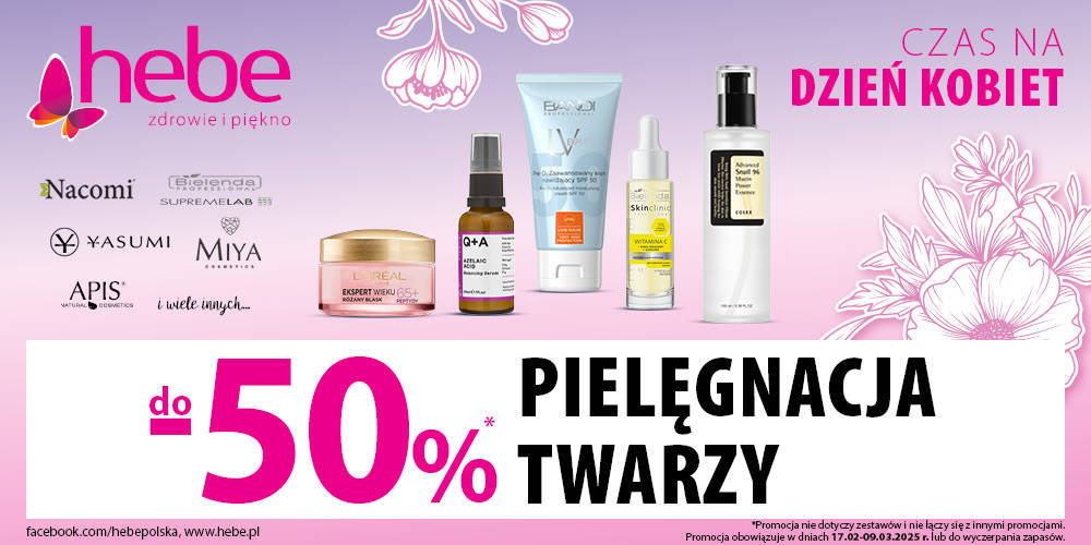 PIELĘGNACJA TWARZY do -50% hebe - 1