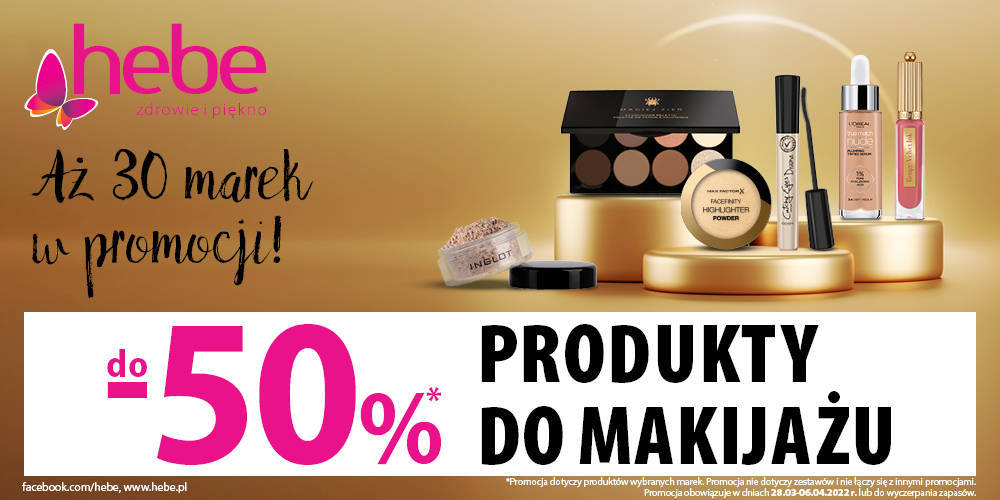 PRODUKTY DO MAKIJAŻU DO -50% - 1