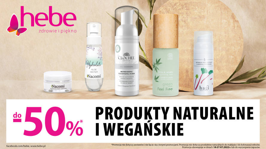 PRODUKTY NATURALNE I WEGAŃSKIE -50% w HEBE - 1