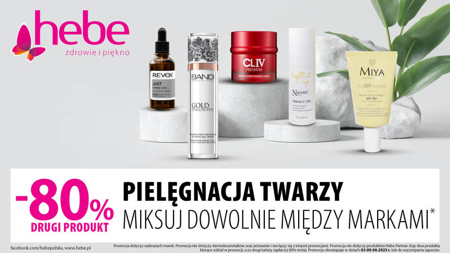 PIELĘGNACJA TWARZY -80% DRUGI PRODUKT HEBE - 1