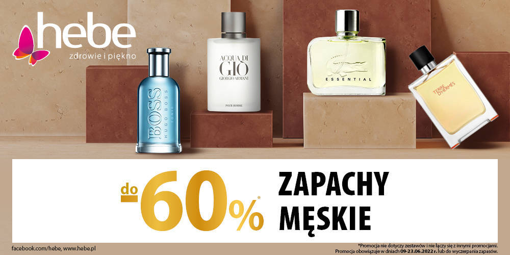  ZAPACHY MĘSKIE DO -60% w HEBE - 1