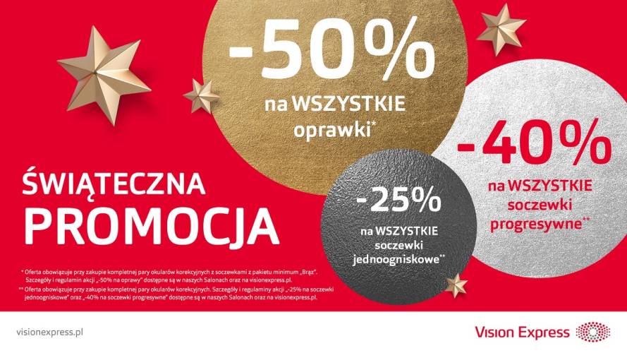 Świąteczna Promocja w salonach optycznych Vision Express już trwa!  - 1