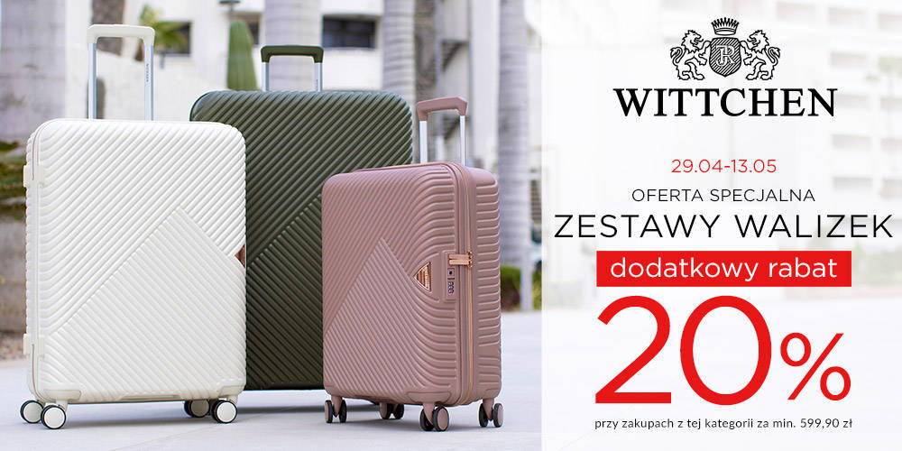 Oferta specjalna na zestawy walizek w WITTCHEN  - 1