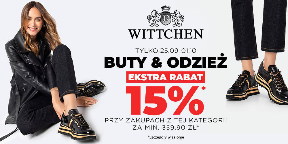 Ekstra rabat na buty i odzież w WITTCHEN - 1