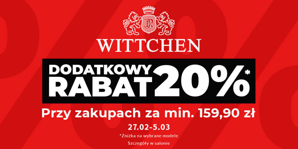 20% rabatu na zakupy w Wittchen  - 1