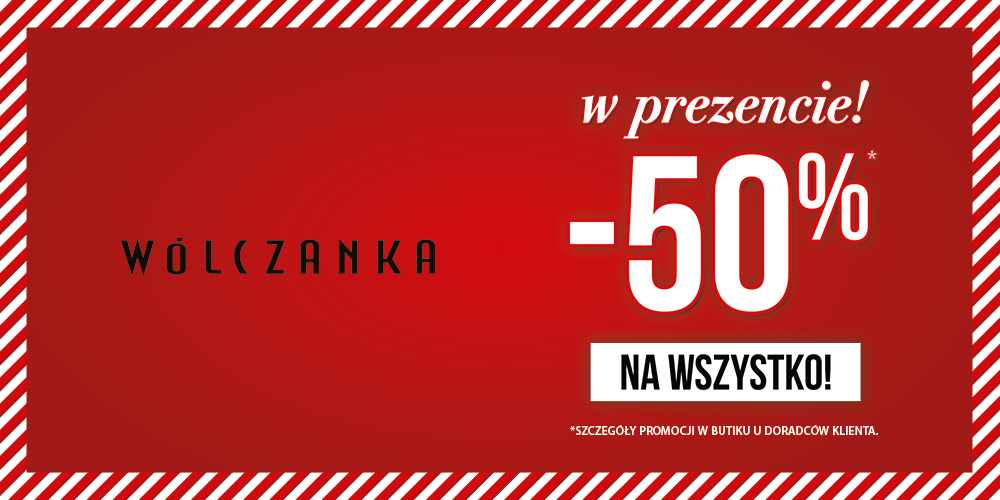 50% na wszystko w butiku WÓLCZANKA - 1